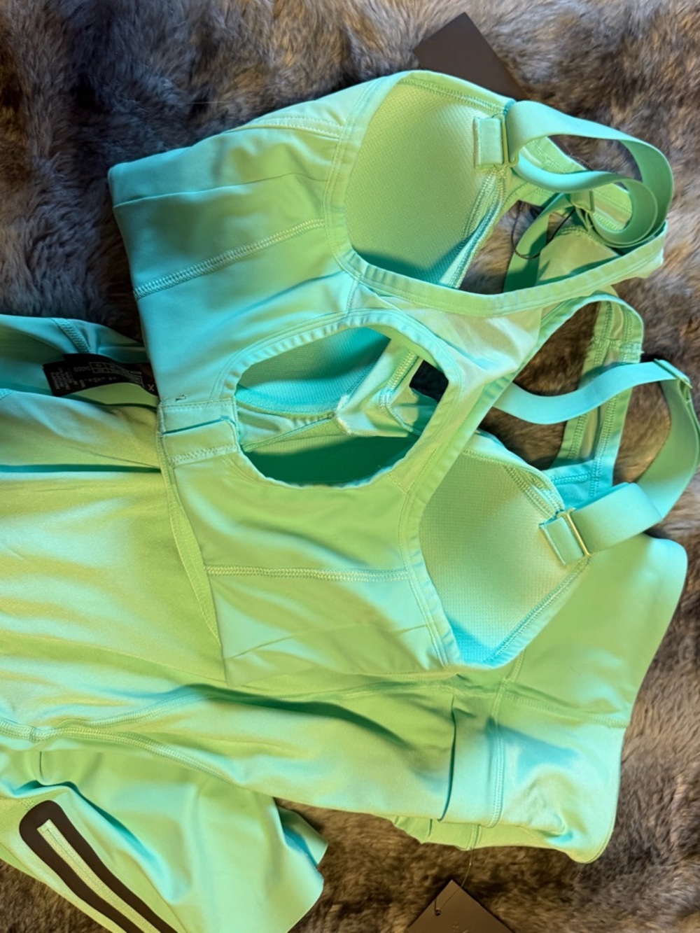 Savage X Fenty Mint Workout Bra & Leggings Set - Picture 2 of 2